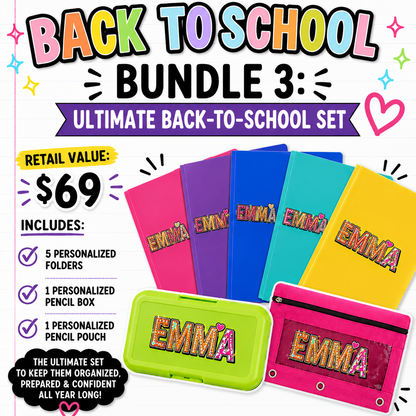 Personalized Back 2 School Bundles
