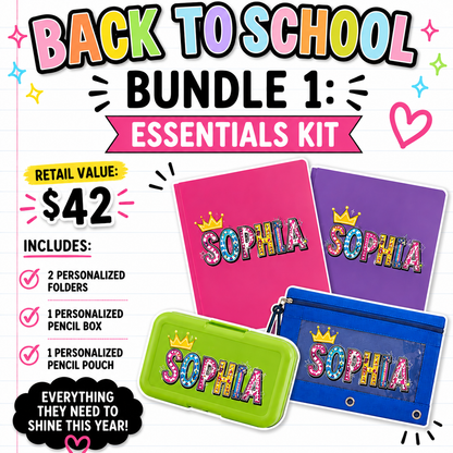 Personalized Back 2 School Bundles
