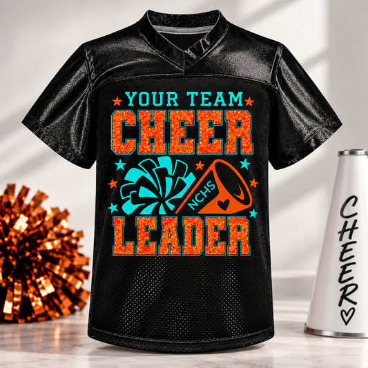 Custom Glitter Cheerleader Jersey