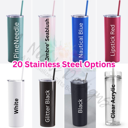 Stainless Steel Zeta Phi Beta/ Sorority Tumblers