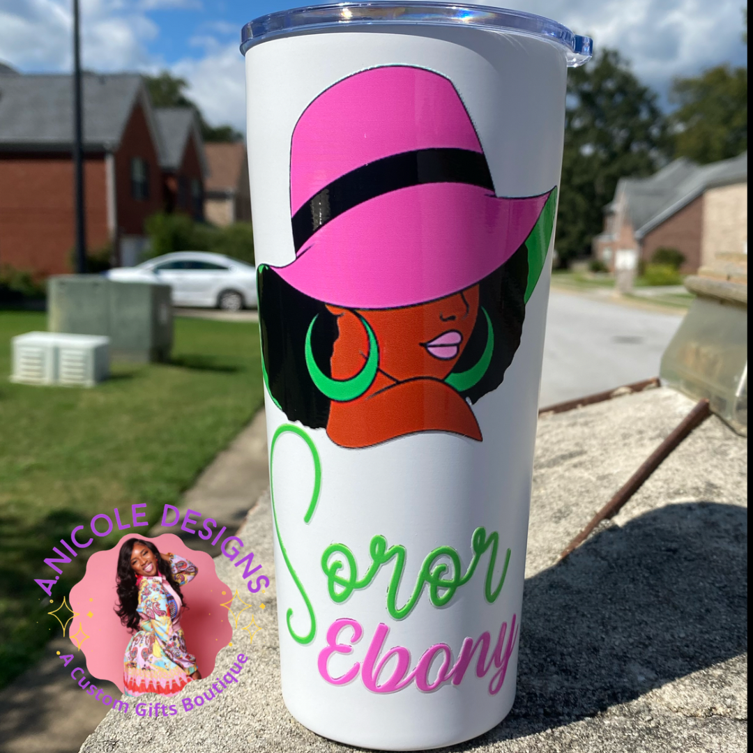 Alpha Kappa Alpha Inspired Soror Stainless Tumbler