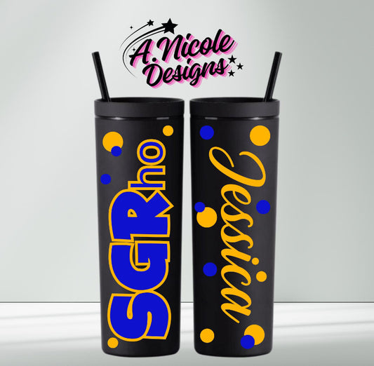SGRho Tumbler w/ Name