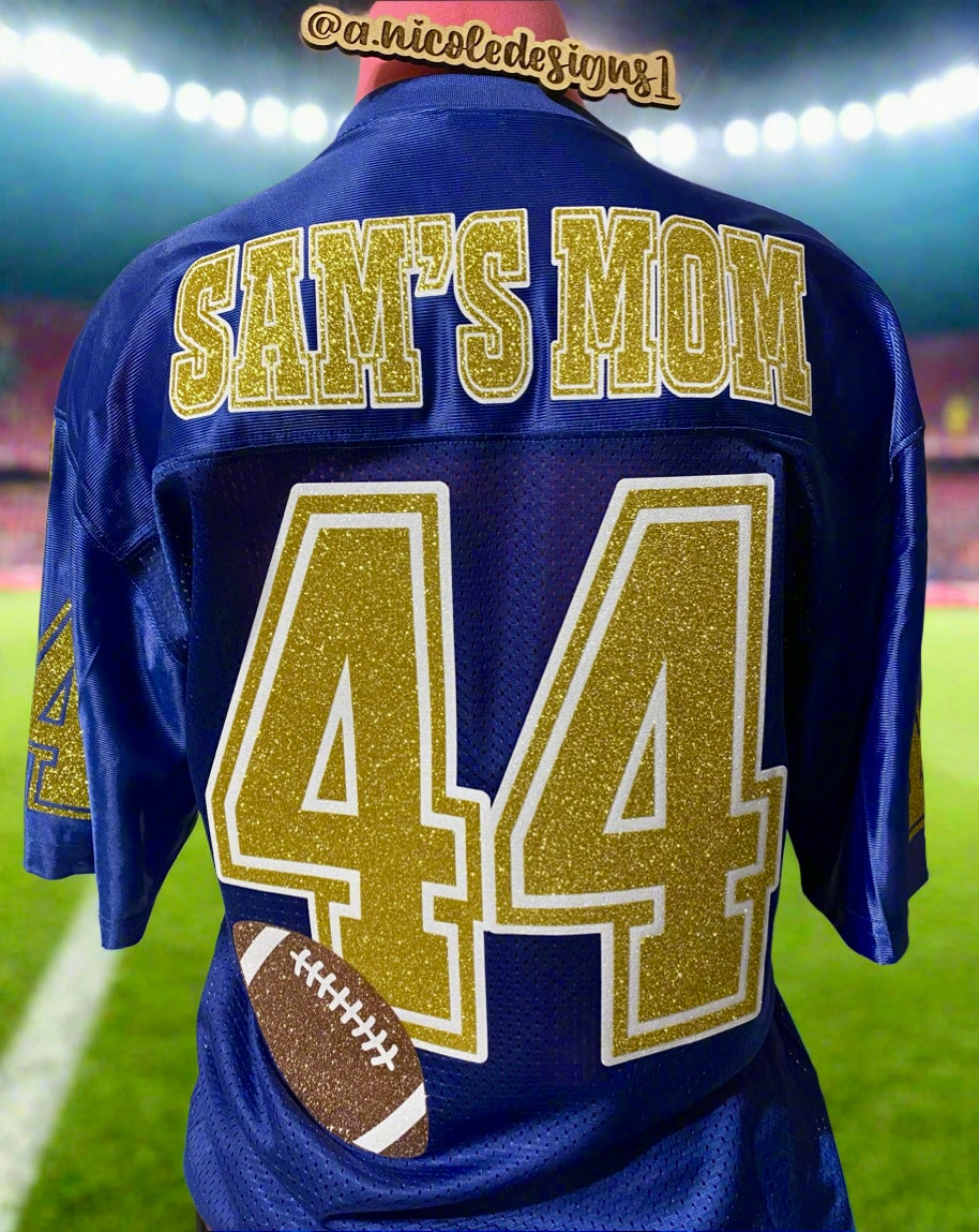 Glitter/ Non-Glitter Football Mom Jersey