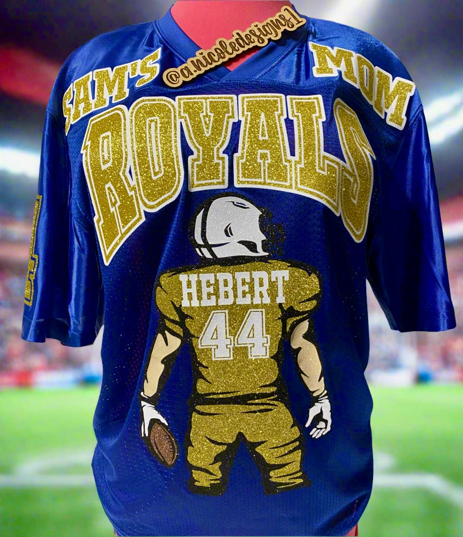 Glitter/ Non-Glitter Football Mom Jersey