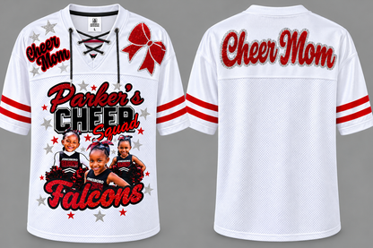 Custom Cheer Mom Jersey | Personalized Photo Cheer Mom Jersey