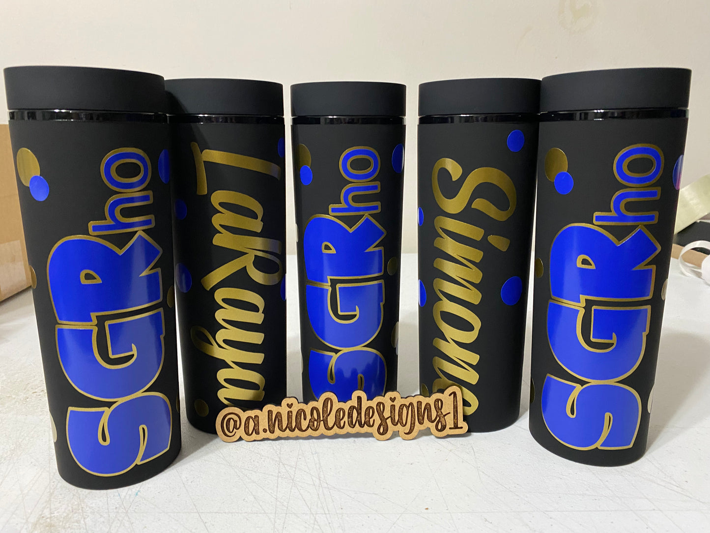 SGRho Tumbler w/ Name