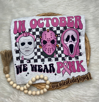 In October We Wear Pink Jason T-Shirt