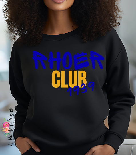 Rhoer Crewneck and T-Shirt | Rhoer Club 1939