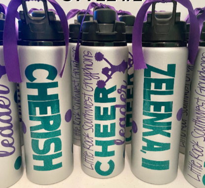 Cheerleading Water Bottles Style 5