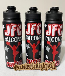 Design 3 Mascot Cheerleading Water Bottles/UVDTF
