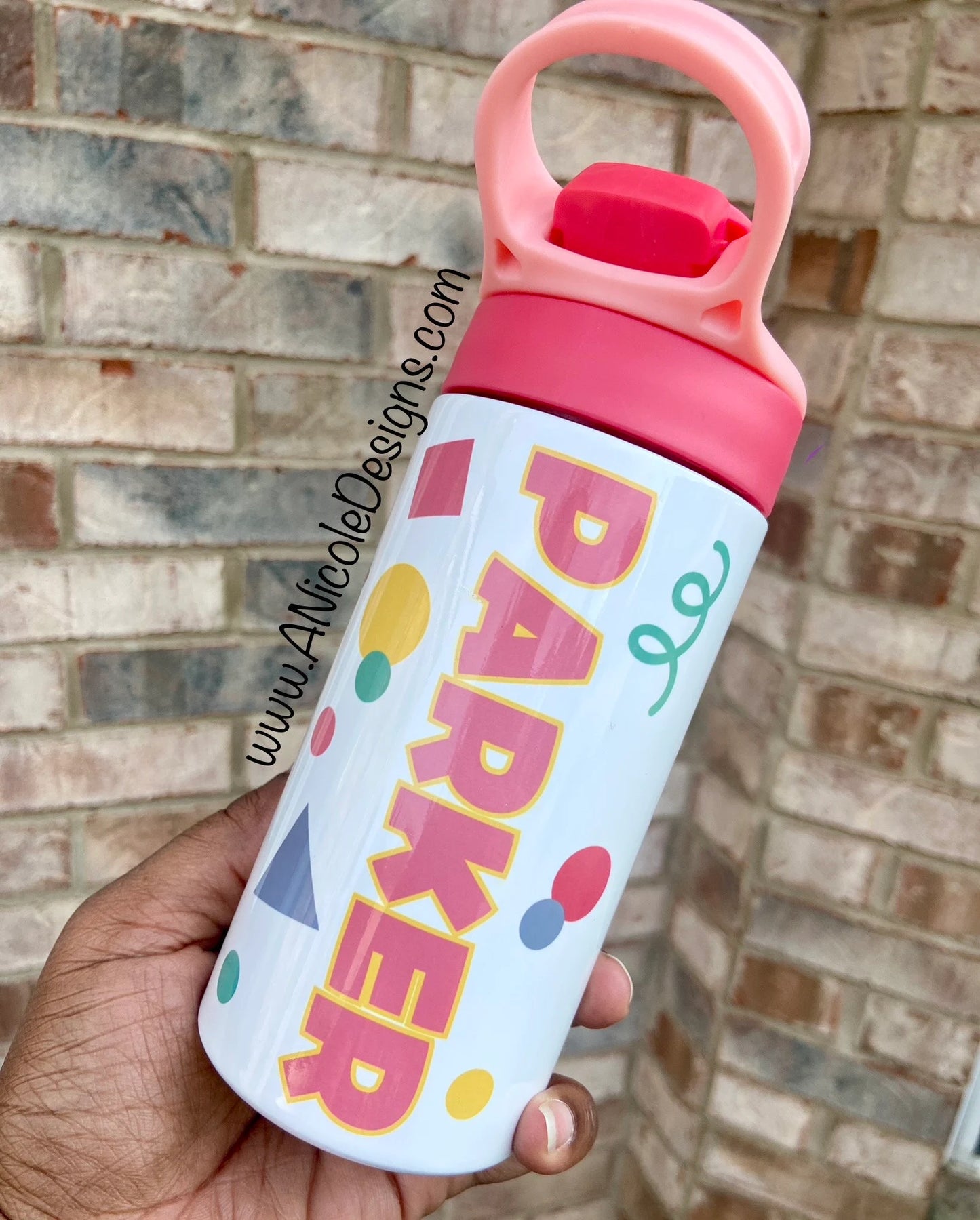 Back to School Kids Water Bottle Personalized