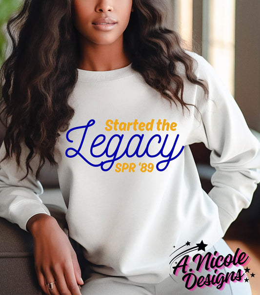 Started the Legacy Shirt Personalized  | Sorority Girl | Sigma Gamma Rho Sorority | SGRho