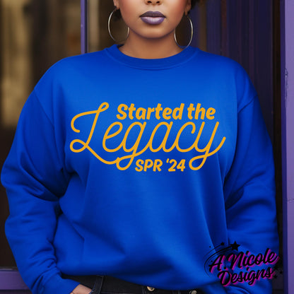 Started the Legacy Shirt Personalized  | Sorority Girl | Sigma Gamma Rho Sorority | SGRho