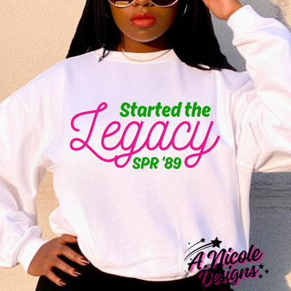 Started the Legacy Shirt Personalized | AKA Sorority | Alpha Kappa Alpha