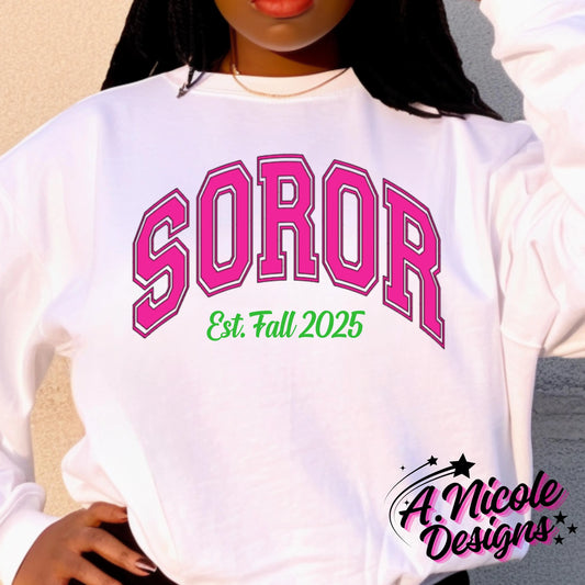Soror Crewneck | Sorority Girl | Alpha Kappa Alpha Sorority | AKA