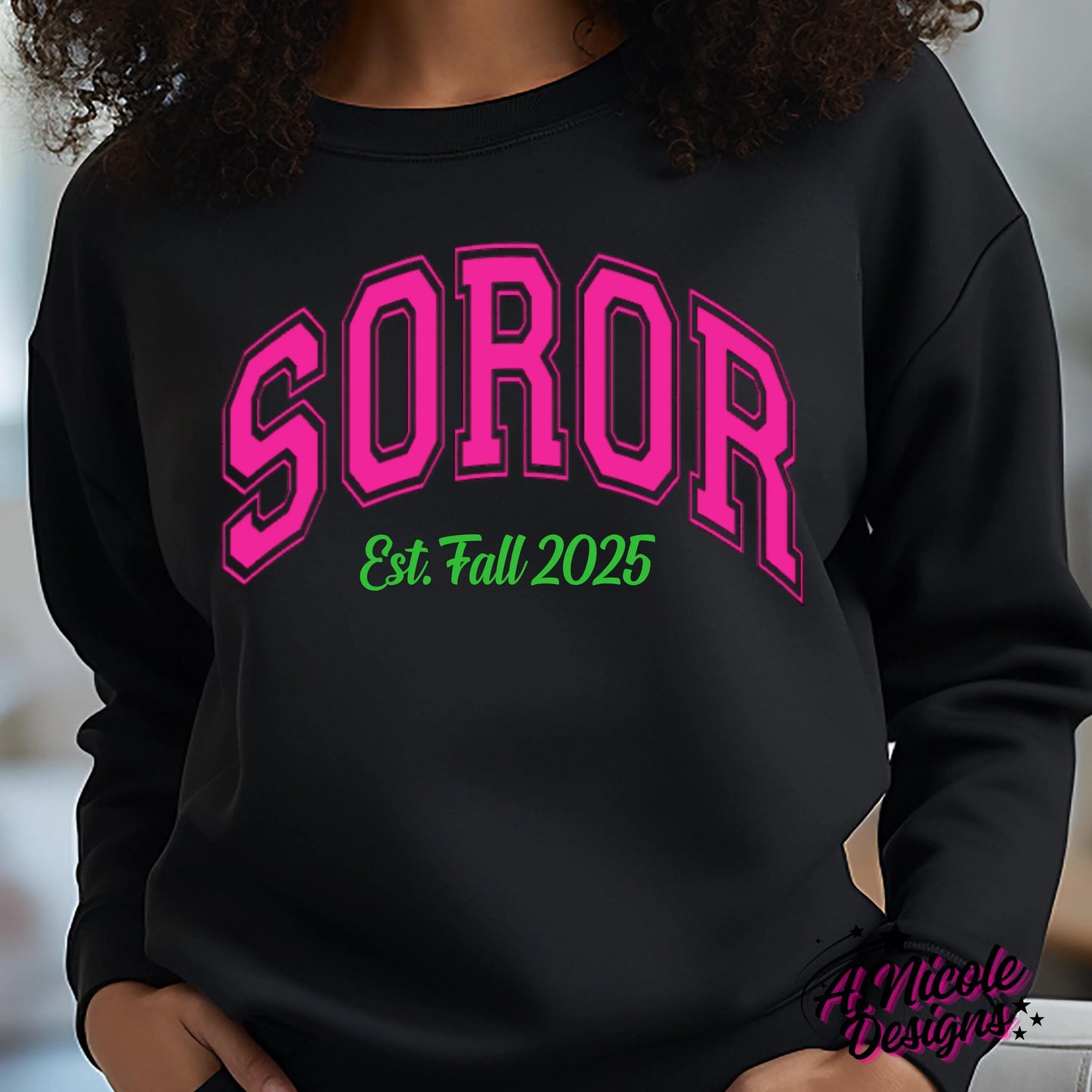 Soror Crewneck | Sorority Girl | Alpha Kappa Alpha Sorority | AKA