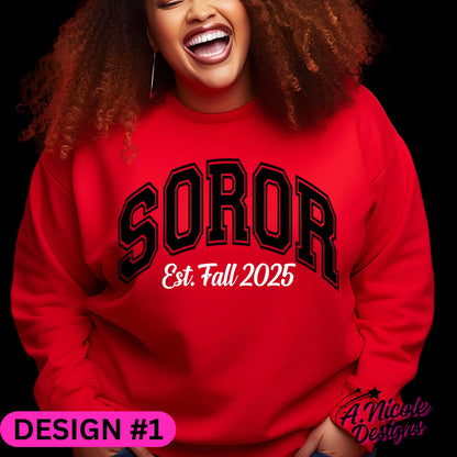 Soror Crewneck + T-Shirt | Sorority Girl | Delta Sigma Theta Sorority | DST