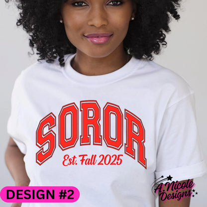 Soror Crewneck + T-Shirt | Sorority Girl | Delta Sigma Theta Sorority | DST