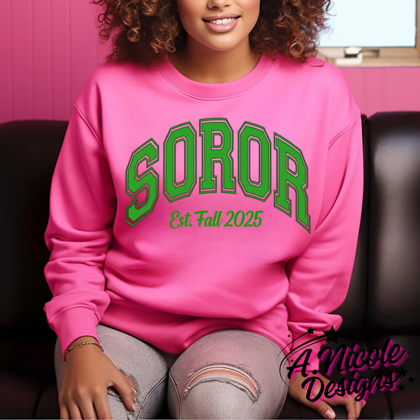 Soror Crewneck | Sorority Girl | Alpha Kappa Alpha Sorority | AKA