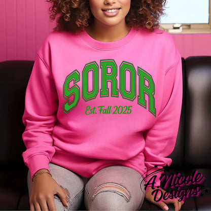 Soror Crewneck | Sorority Girl | Alpha Kappa Alpha Sorority | AKA