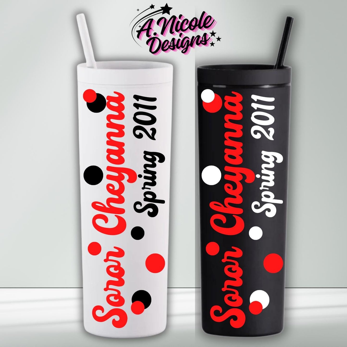 Personalized Soror + Crossing Year DST Inspired Tumbler