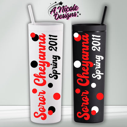 Personalized Soror + Crossing Year DST Inspired Tumbler