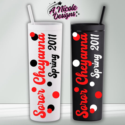 Personalized Soror + Crossing Year DST Inspired Tumbler
