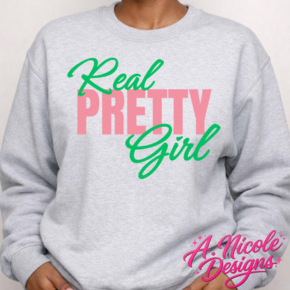 Real Pretty Girl Pink and Green