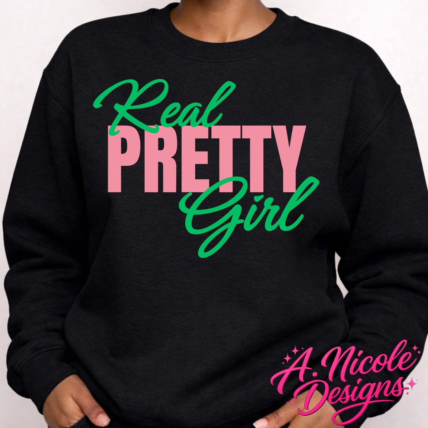 Real Pretty Girl Pink and Green