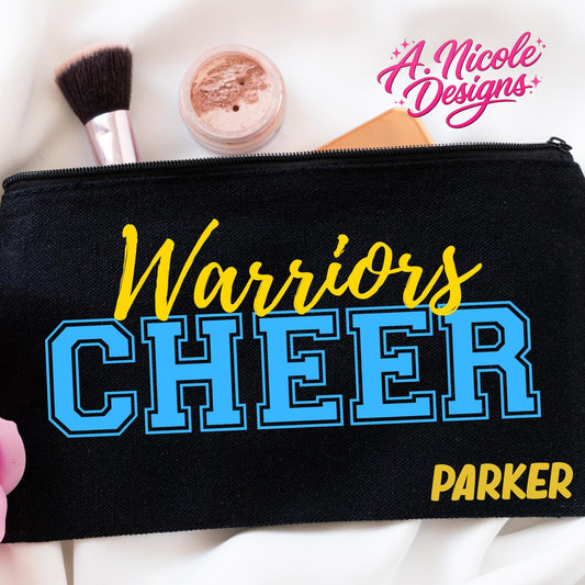 Personalized Cheerleader Makeup Bag