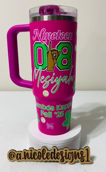 Personalized AKA Stainless Steel Cup | 40 oz