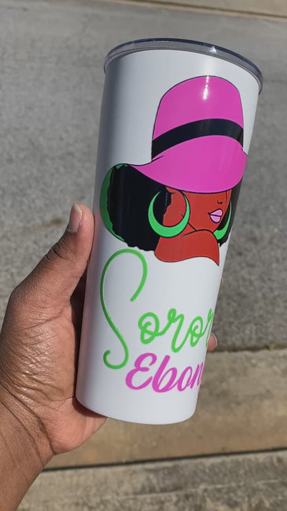 Alpha Kappa Alpha Inspired Soror Stainless Tumbler