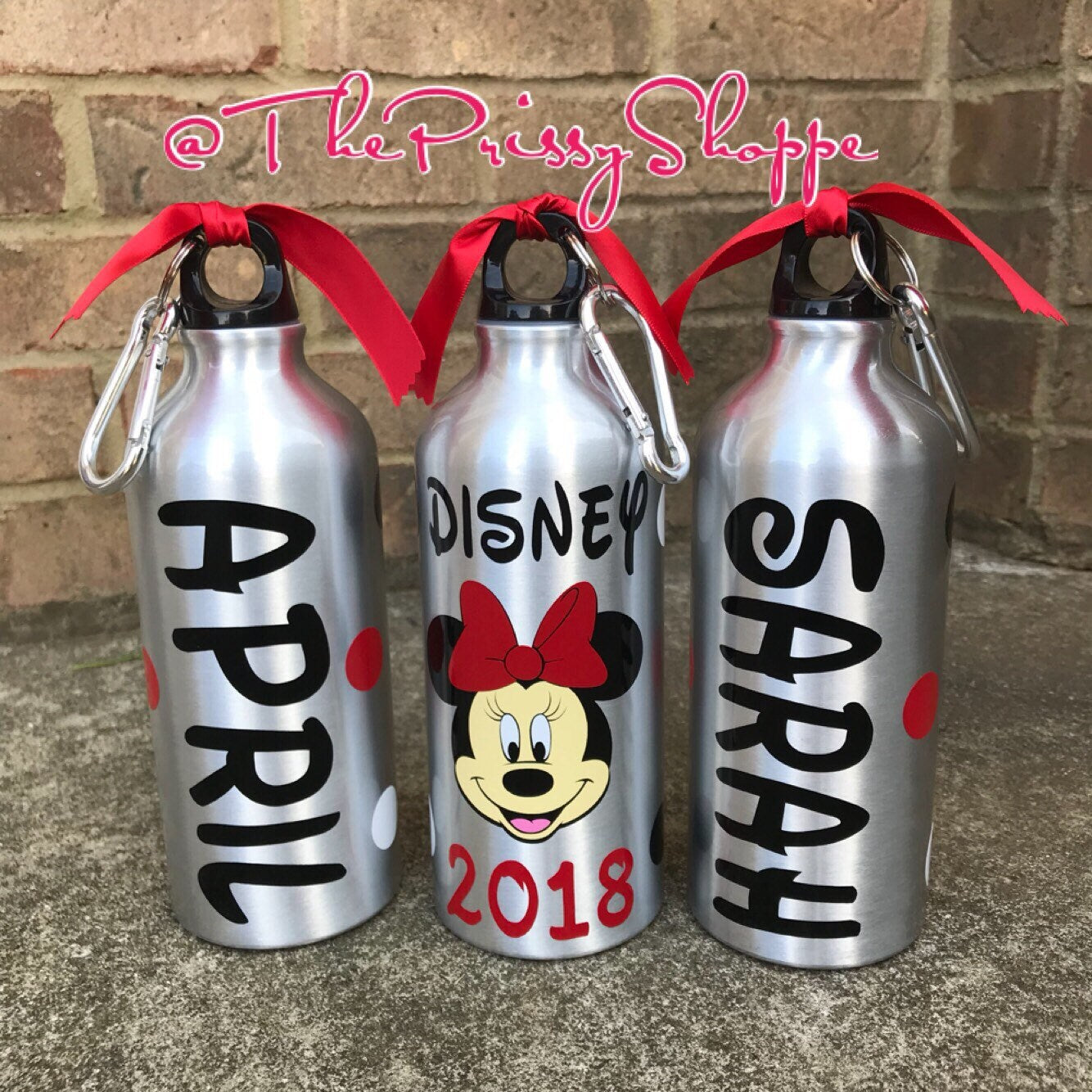 Mouse Water Bottles/ Water Bottles/ Vacation Water Bottles