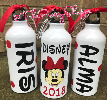 Mouse Water Bottles/ Water Bottles/ Vacation Water Bottles