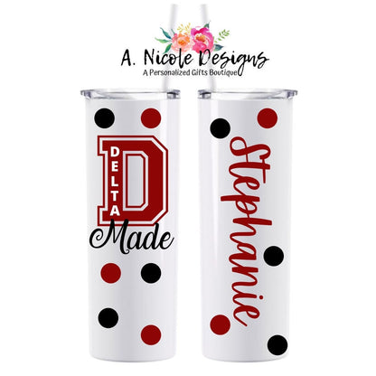 Delta Sigma Theta/ Sorority Tumblers/Custom Tumblers/DST/Sorority/Sorority Girl