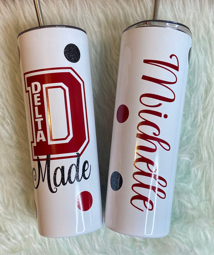 Delta Sigma Theta/ Sorority Tumblers/Custom Tumblers/DST/Sorority/Sorority Girl