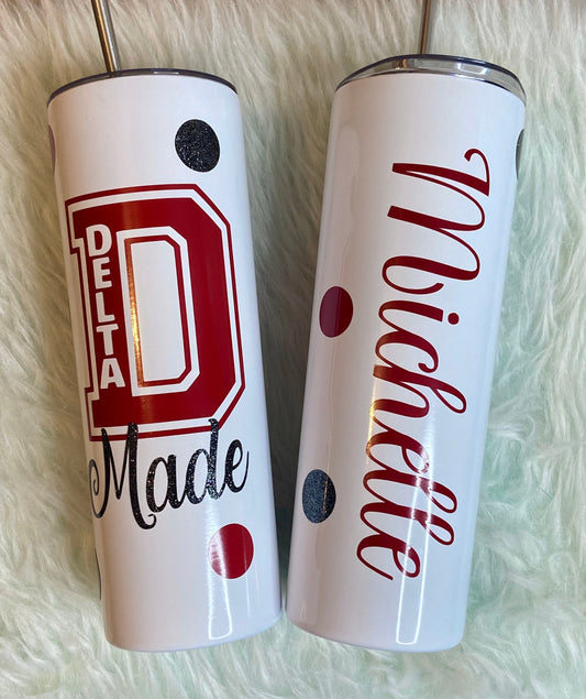 Delta Sigma Theta/ Sorority Tumblers/Custom Tumblers/DST/Sorority/Sorority Girl