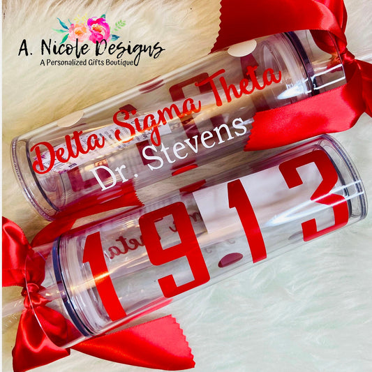 Delta Sigma Theta/ Sorority Tumblers/Custom Tumblers/Sorority/Sorority Gift