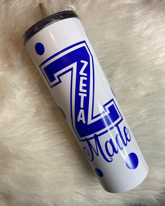 Stainless Steel Zeta Phi Beta/ Sorority Tumblers