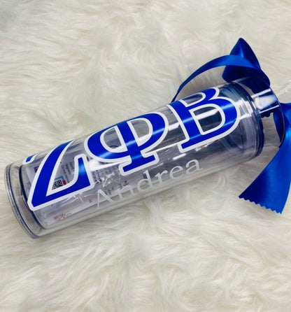 Zeta Phi Beta/ Sorority Tumblers/Custom Tumblers/Sorority/Sorority Gift/ZPhiB