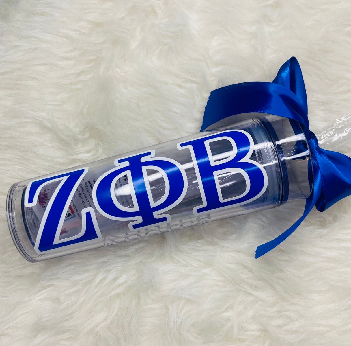 Zeta Phi Beta/ Sorority Tumblers/Custom Tumblers/Sorority/Sorority Gift/ZPhiB