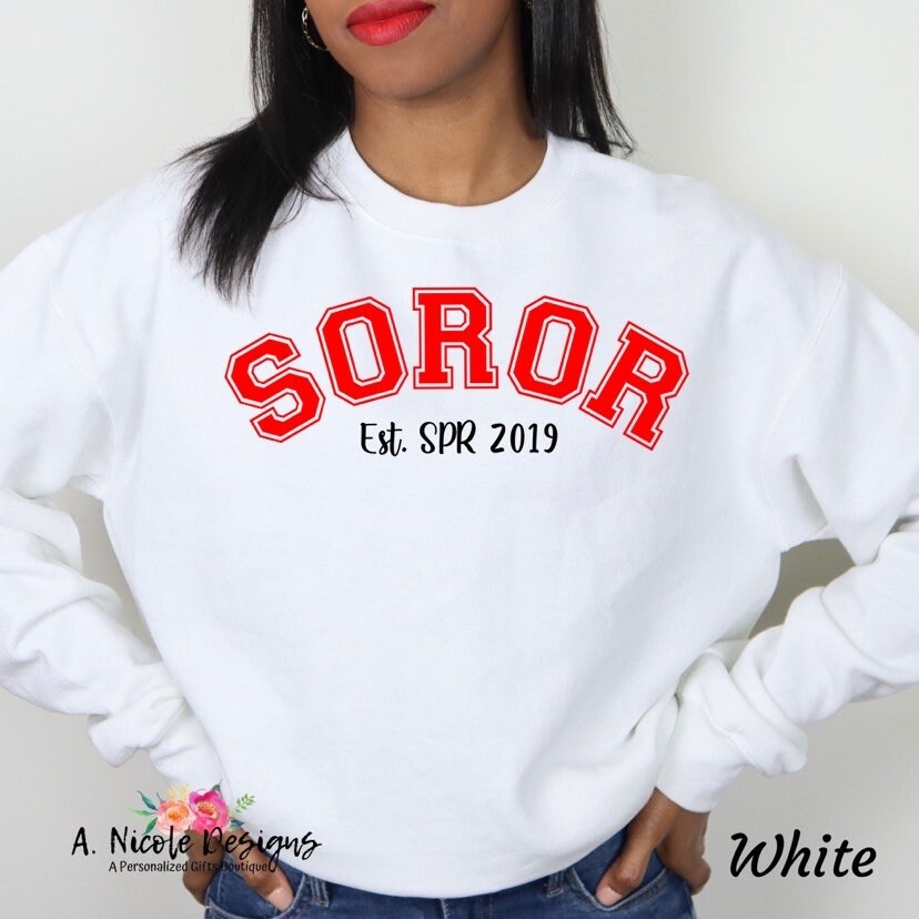 Soror Crewneck | Sorority Girl | Delta Sigma Theta Sorority | DST
