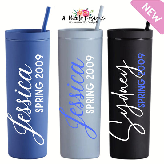 ZPhiB Inspired Name +Crossing Year Tumbler