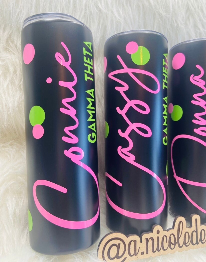 Alpha Kappa Alpha Inspired/ Sorority Tumblers/Aluminum Tumblers/AKA/Sorority/Sorority Girl