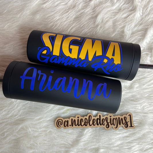 Sigma Gamma Rho Personalized Tumbler