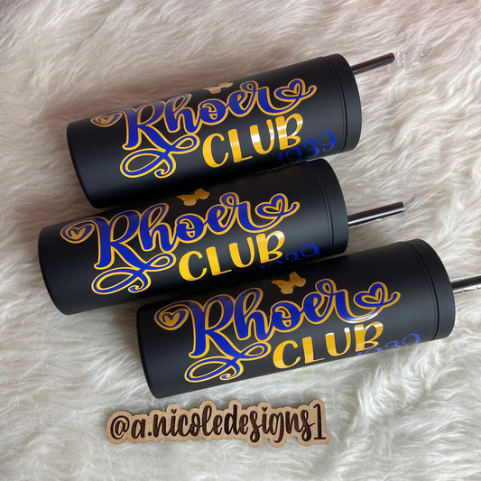 Rhoer Club Personalized Tumbler