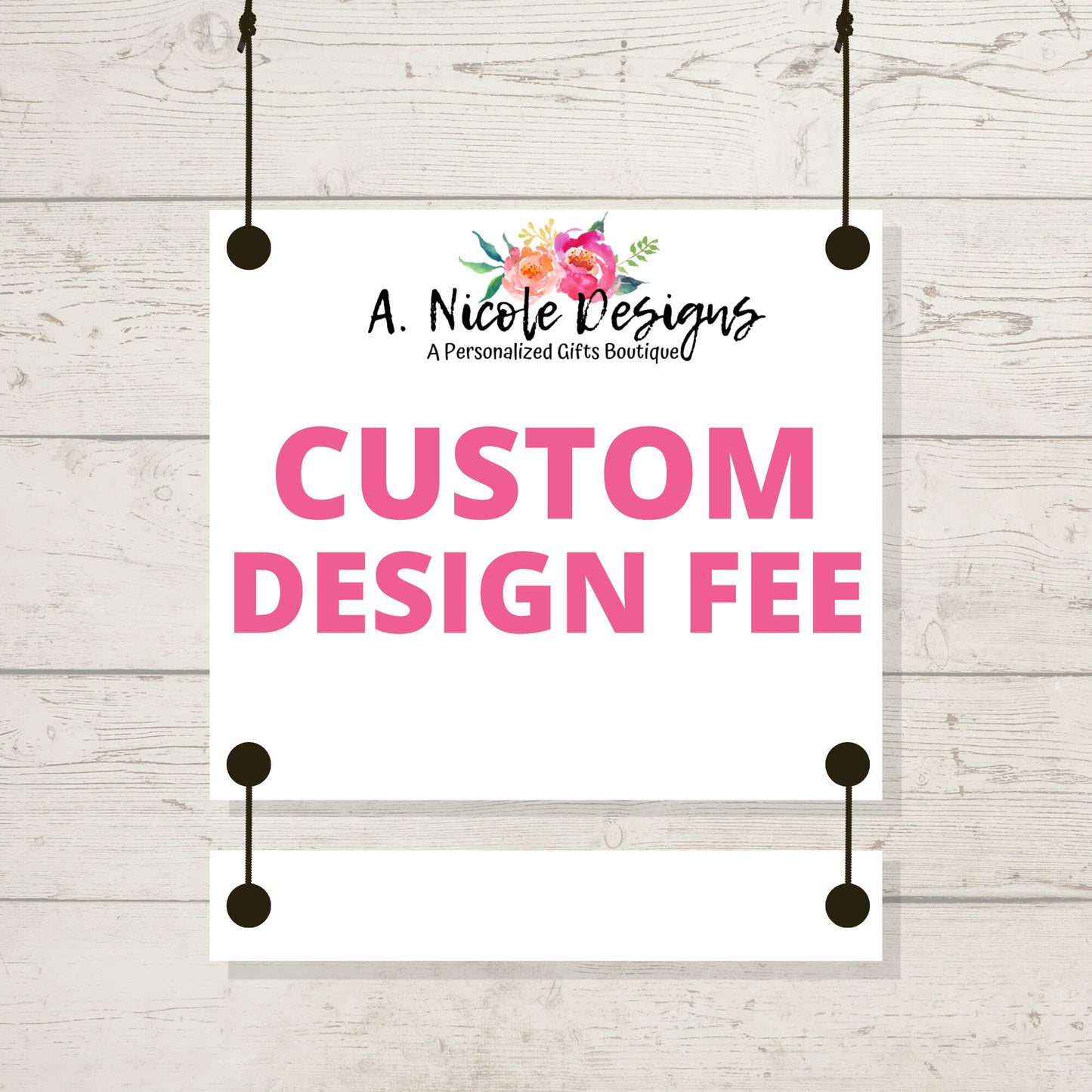 Design Fee/ Mockup for Custom Orders