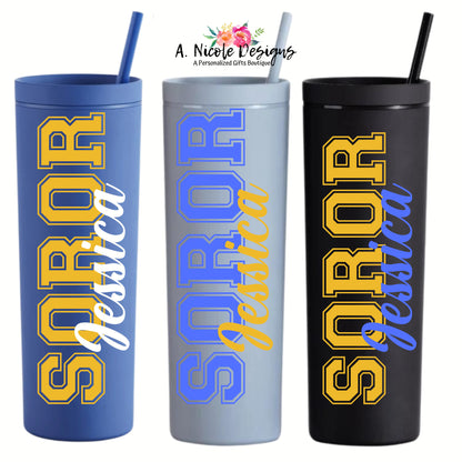 Soror Tumbler | Name Tumbler | Sigma Gamma Rho Inspired