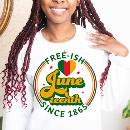 Juneteenth Free-Ish Heart T-Shirt