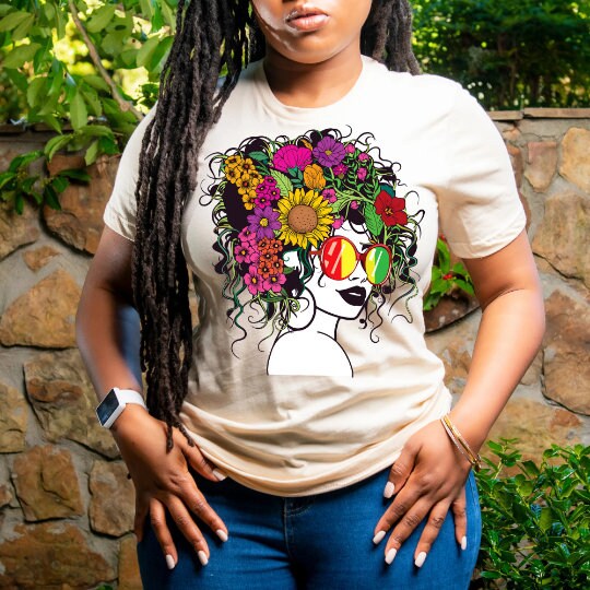 Juneteenth Flower Lady T-Shirt
